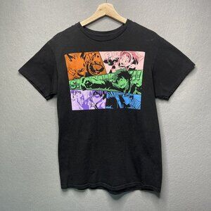My Hero Academia Anime Fan Tee M Black